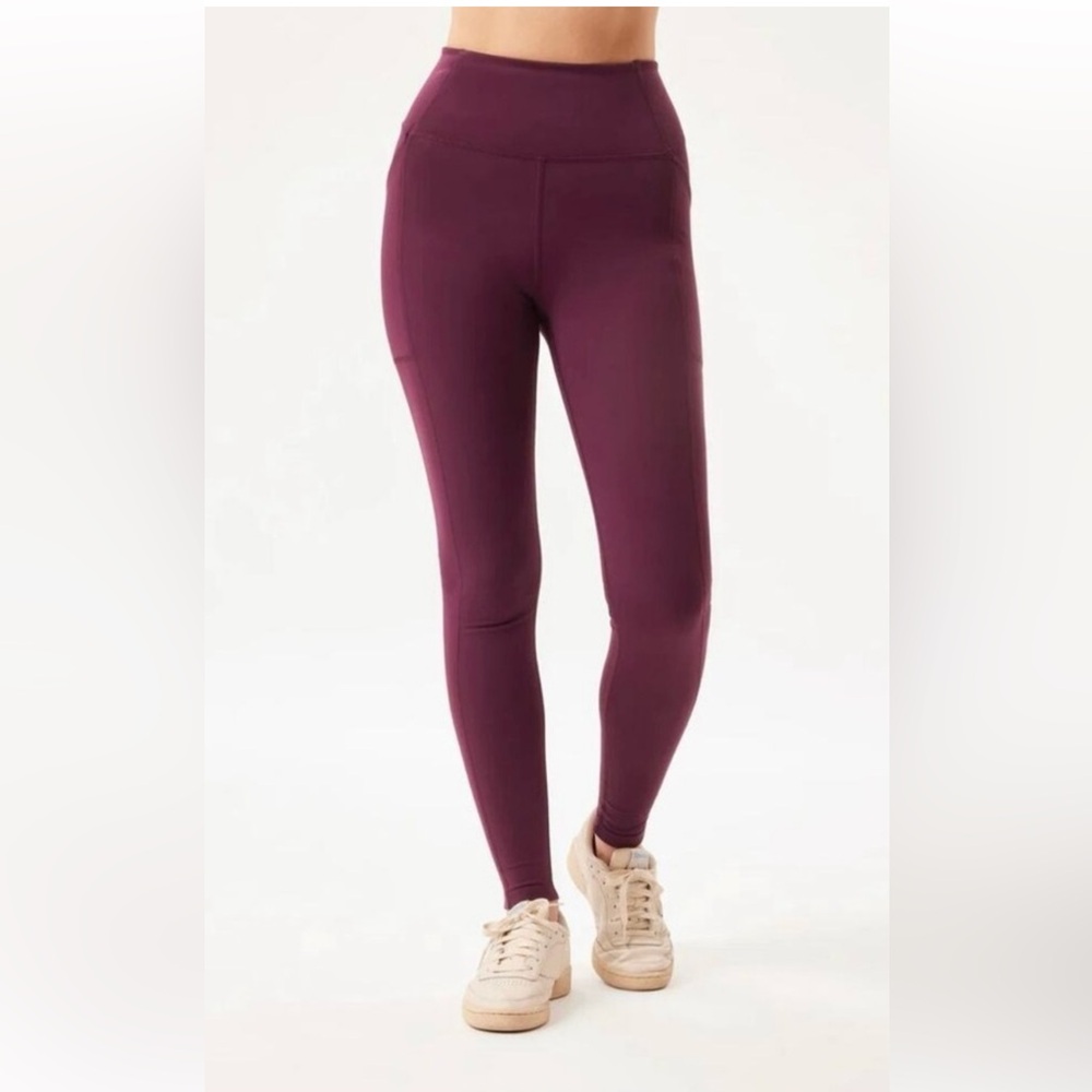 girlfriend collective Plum High-Rise Leggings